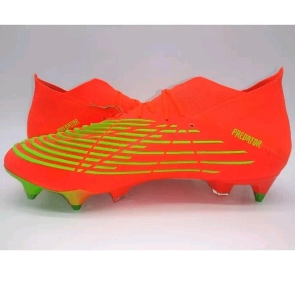 Adidas Men's Predator Edge.1 SG Soccer Cleats Shoes Solar Red Size 11 GW1016